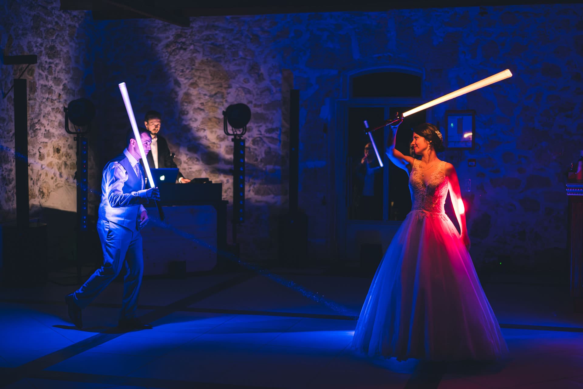 star wars opening wedding party